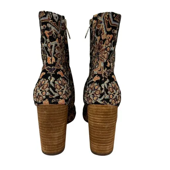 Sam Edelman for Anthropologie Corra Tapestry Ankle Boots Sz 7 - Picture 7 of 16